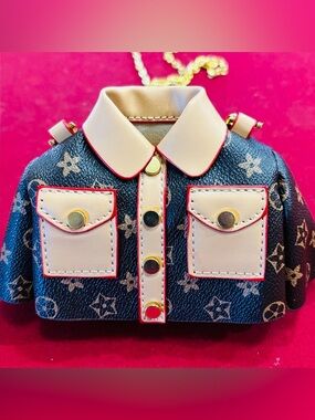 Stylish brown and Cream Miniature Jacket Bag